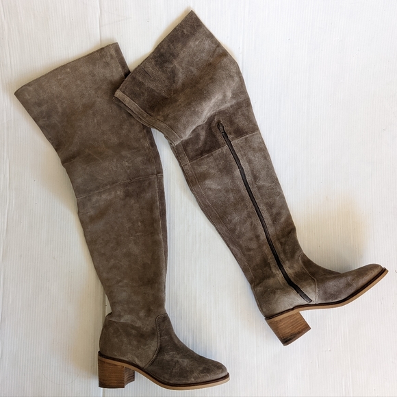 SEYCHELLES Anthropologie Overheard Over-The-Knee Suede Boots - Picture 14 of 14